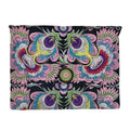 Embroidered Flower Clutch
